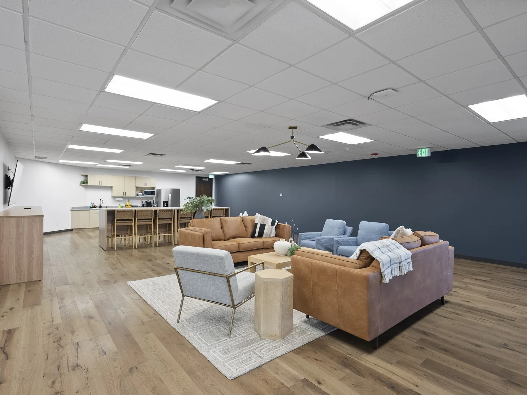 Commercial office lounge – completed Nacey commercial project photograph